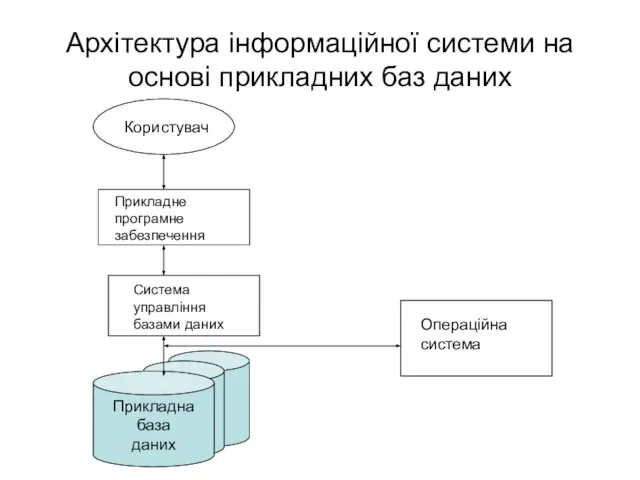 Архітектура інформаційної системи на основі прикладних баз даних