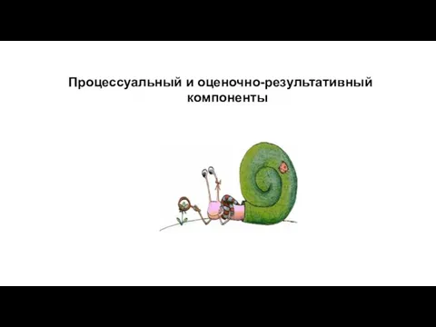 Процессуальный и оценочно-результативный компоненты