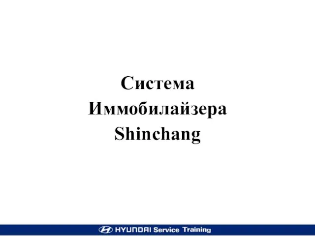 Система Иммобилайзера Shinchang