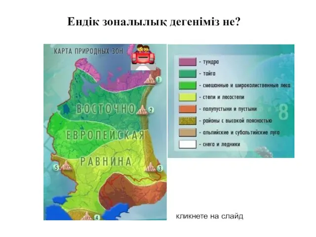 Ендік зоналылық дегеніміз не? кликнете на слайд