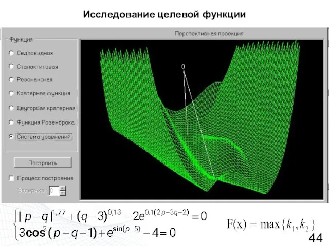 Исследование целевой функции