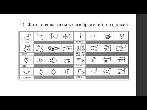 41. Фиксация наскальных изображений и надписей