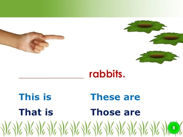 This is These are ________________ rabbits. 8 That is Those are