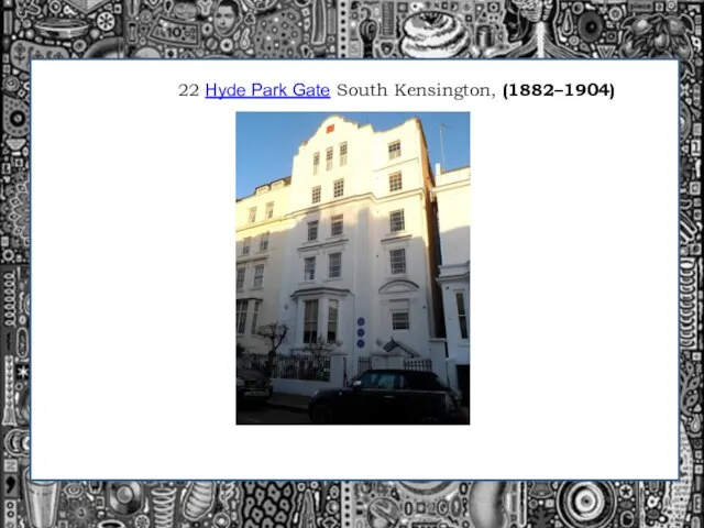 22 Hyde Park Gate South Kensington, (1882–1904)
