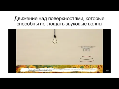 Движение над поверхностями, которые способны поглощать звуковые волны