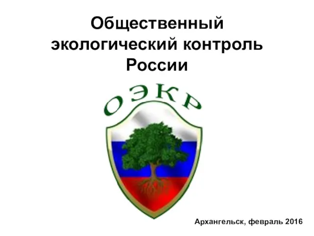 Общественный экологический контроль России Архангельск, февраль 2016