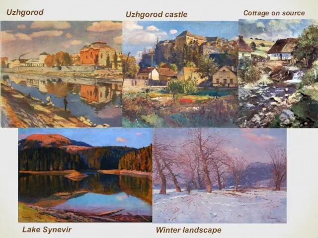 Uzhgorod Uzhgorod castle Lake Synevir Winter landscape Cottage on source