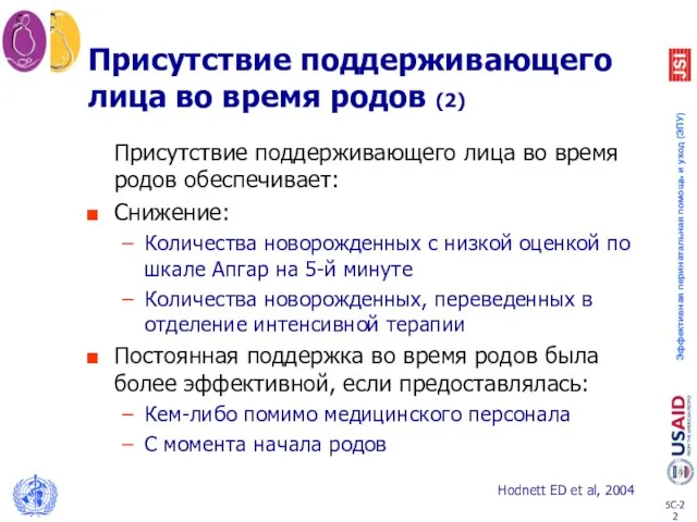 Присутствие поддерживающего лица во время родов (2) Присутствие поддерживающего лица во