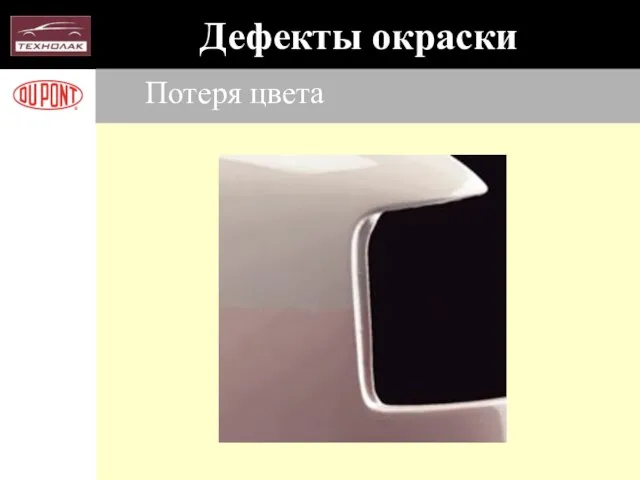 Потеря цвета