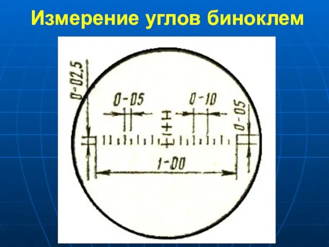 Измерение углов биноклем