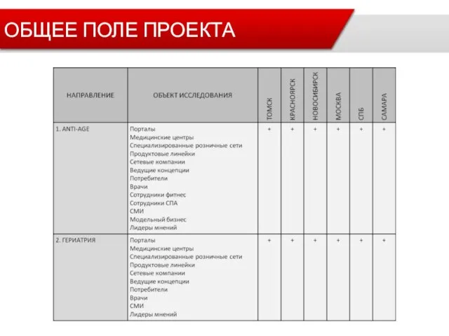 ОБЩЕЕ ПОЛЕ ПРОЕКТА