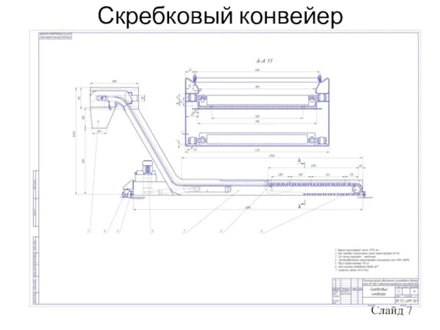 Скребковый конвейер Слайд 7