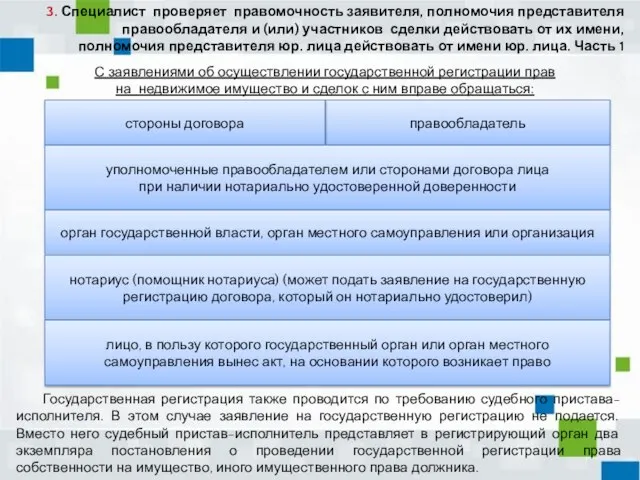 С заявлениями об осуществлении государственной регистрации прав на недвижимое имущество и