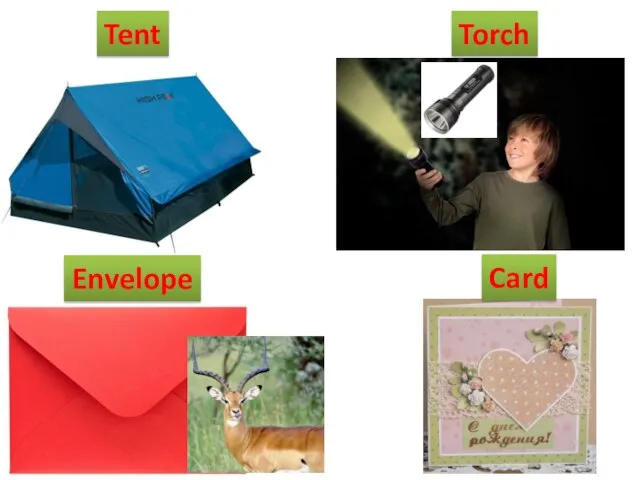 Tent Torch Envelope Card