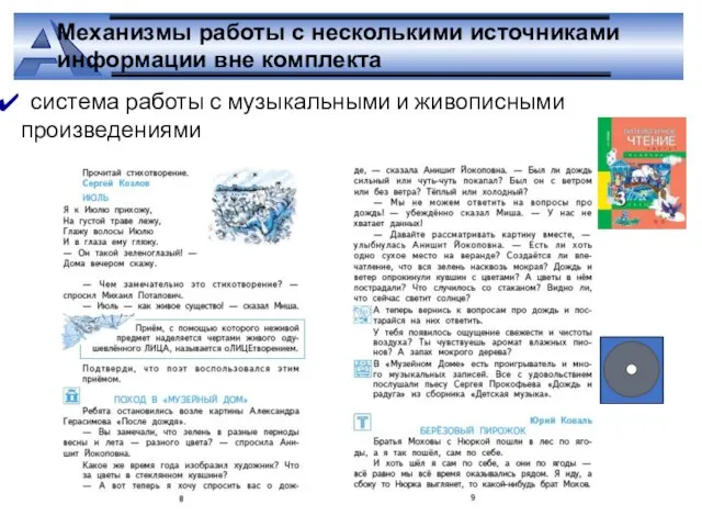 Механизмы работы с несколькими источниками информации вне комплекта система работы с музыкальными и живописными произведениями