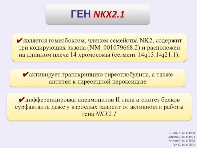 Guazzi S. et al 1990 Lazzaro D. et al 1991 Minoo