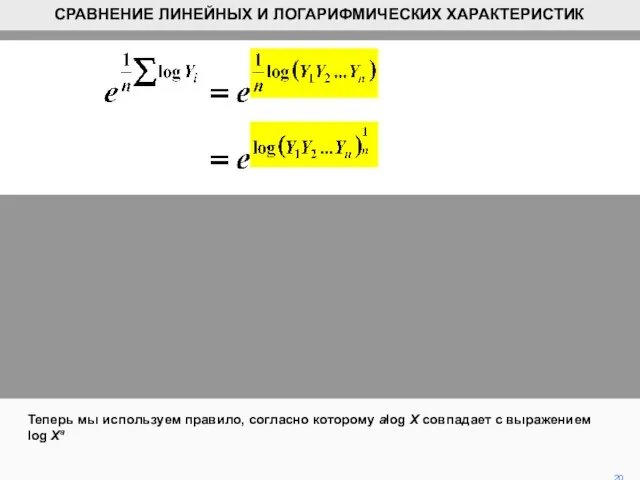 Теперь мы используем правило, согласно которому alog X совпадает с выражением