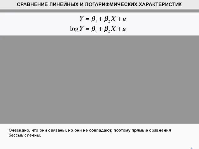 Очевидно, что они связаны, но они не совпадают, поэтому прямые сравнения