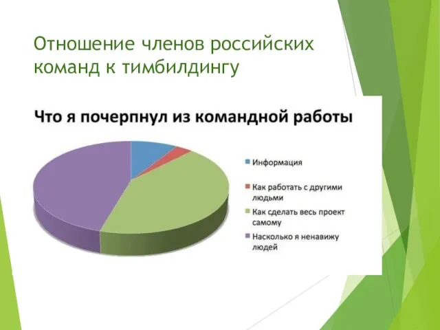 Отношение членов российских команд к тимбилдингу