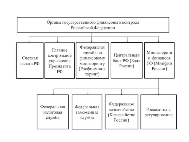 Органы государственного финансового контроля Российской Федерации Счетная палата РФ Главное контрольное