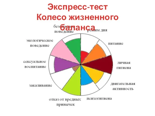 Экспресс-тест Колесо жизненного баланса