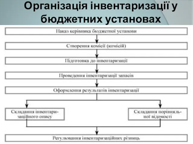 Організація інвентаризації у бюджетних установах