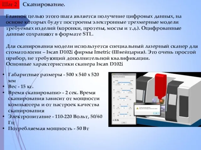 Шаг 2 Сканирование. Главной целью этого шага является получение цифровых данных,