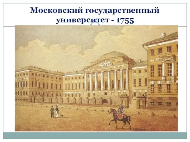 Московский государственный университет - 1755