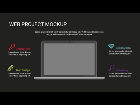 WEB PROJECT MOCKUP Lorem ipsum dolor sit amet, consectetur adipiscing elit.