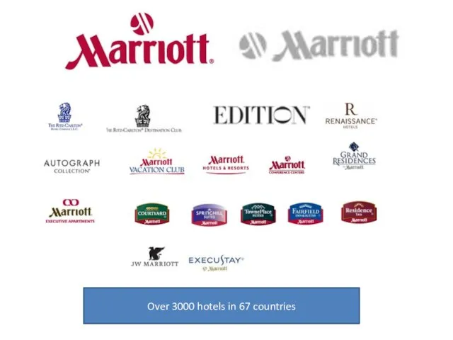 Over 3000 hotels in 67 countries