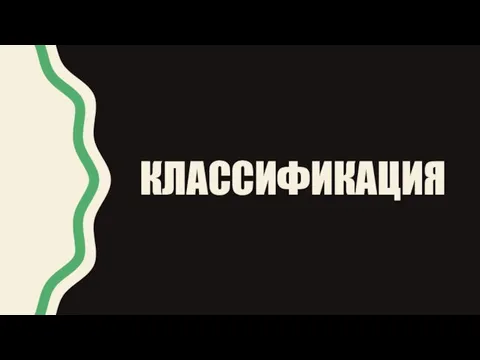 КЛАССИФИКАЦИЯ