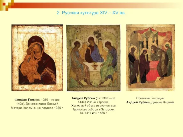 Феофан Грек (ок. 1340 – после 1405). Донская икона Божьей Матери.