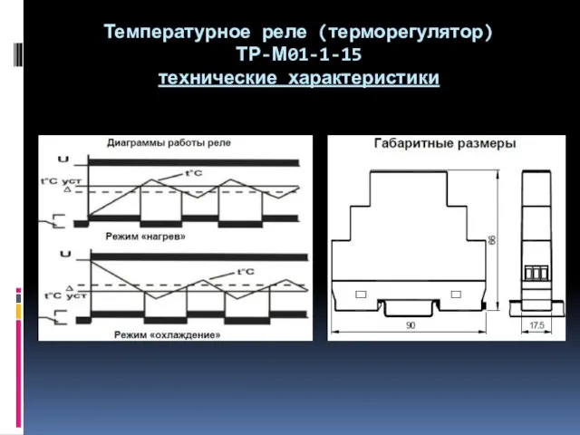 Температурное реле (терморегулятор) ТР-М01-1-15 технические характеристики