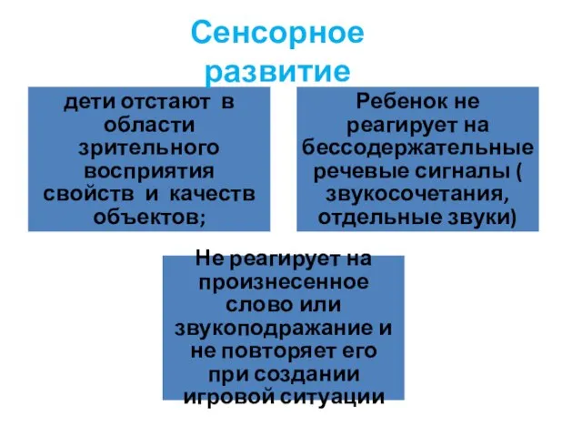 дети отстают в области зрительного восприятия свойств и качеств объектов; Ребенок