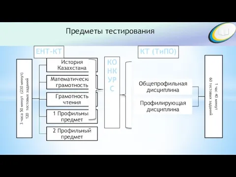 Предметы тестирования