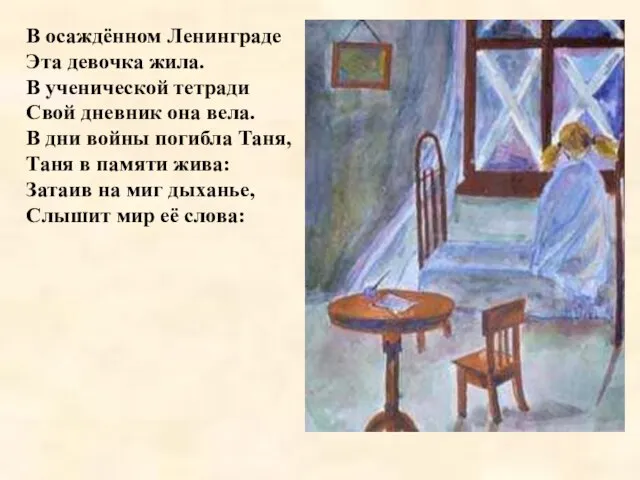 В осаждённом Ленинграде Эта девочка жила. В ученической тетради Свой дневник