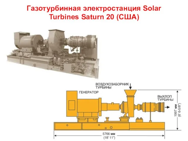 Газотурбинная электростанция Solar Turbines Saturn 20 (США)