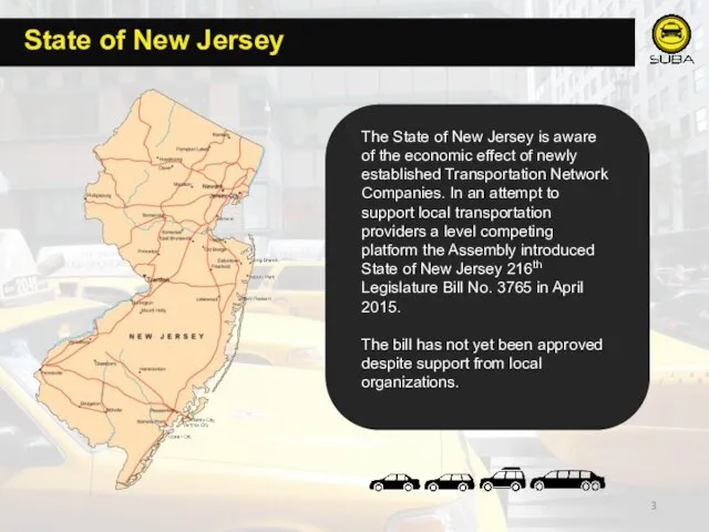 State of New Jersey The State of New Jersey is aware