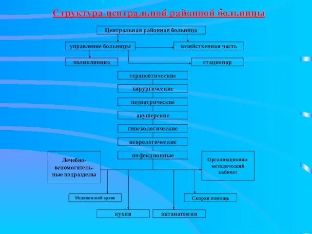 Структура центральной районной больницы