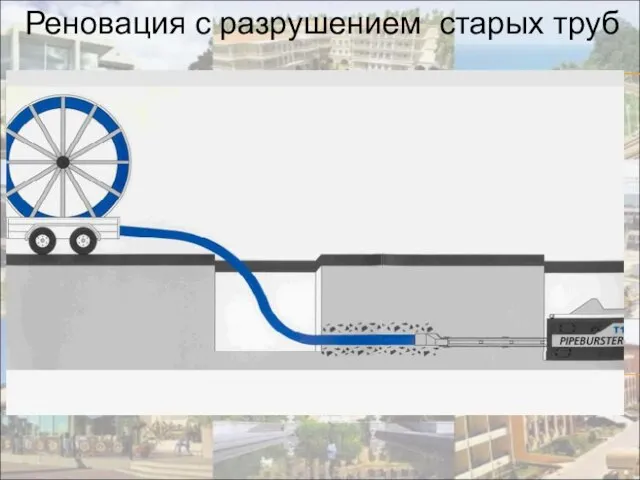 Реновация с разрушением старых труб