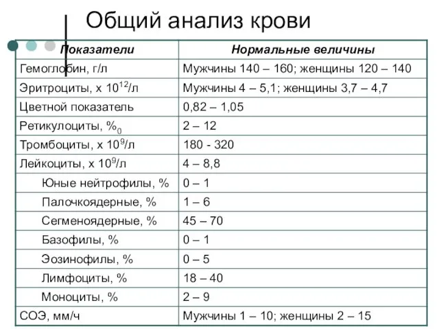 Общий анализ крови