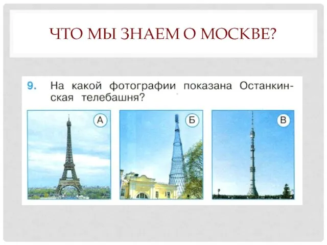 ЧТО МЫ ЗНАЕМ О МОСКВЕ?