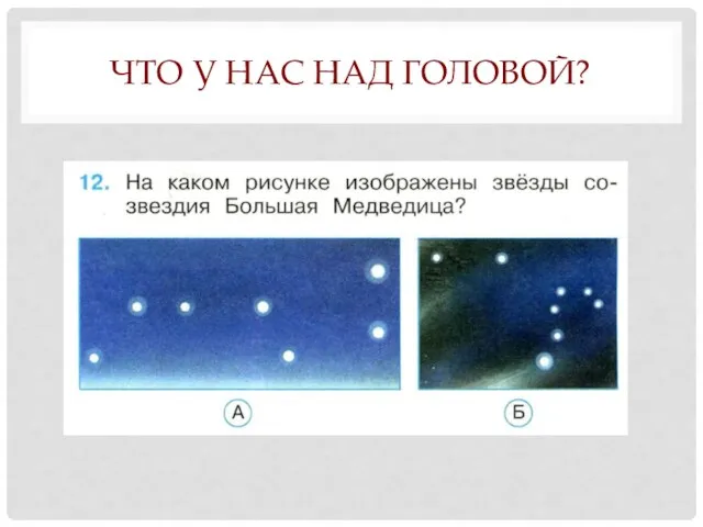 ЧТО У НАС НАД ГОЛОВОЙ?