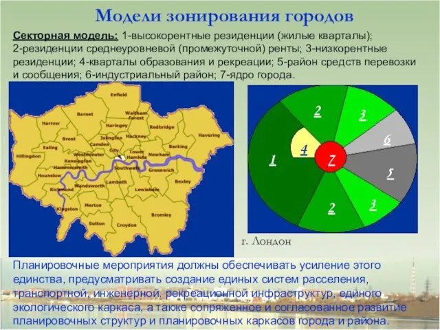 Планировочные мероприятия должны обеспечивать усиление этого единства, предусматривать создание единых систем