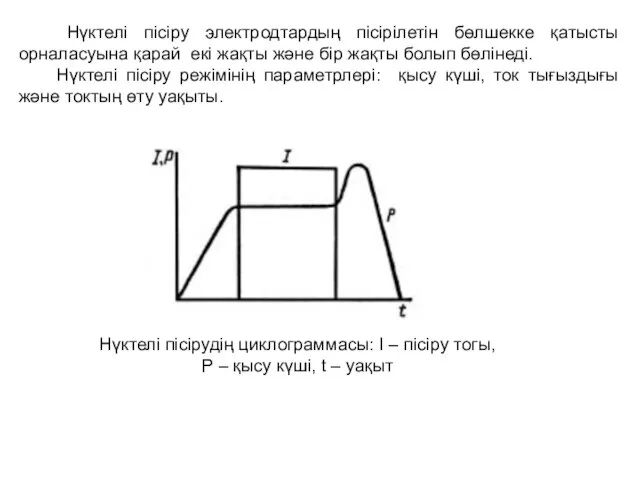 Нүктелі пісіру электродтардың пісірілетін бөлшекке қатысты орналасуына қарай екі жақты және