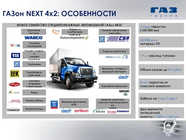 3 года гарантии (150 000 км) 20 000 км – интервал