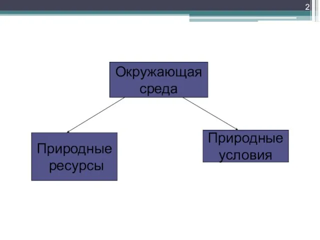 Окружающая среда Природные ресурсы Природные условия