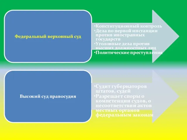 Федеральный верховный суд Конституционный контроль Дела по первой инстанции против иностранных