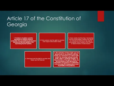 Article 17 of the Constitution of Georgia