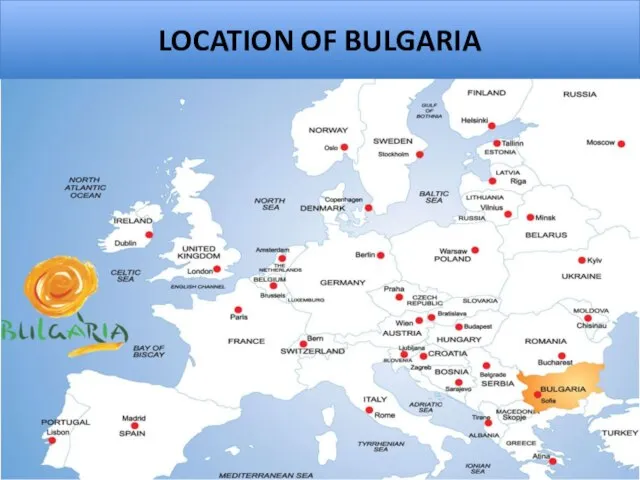 LOCATION OF BULGARIA